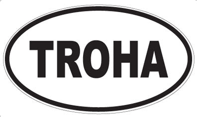 TROHA - Oval Sticker