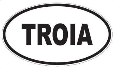 TROIA - Oval Sticker