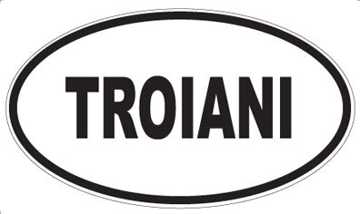 TROIANI - Oval Magnet