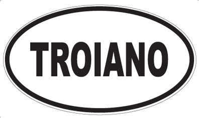 TROIANO - Oval Sticker