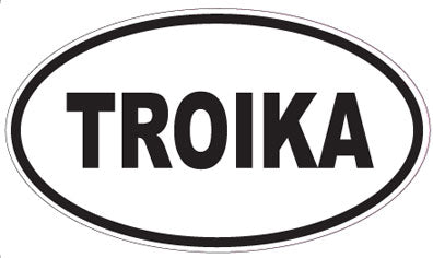 TROIKA - Oval Sticker