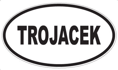 TROJACEK - Oval Magnet