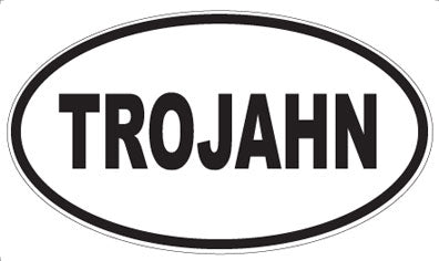 TROJAHN - Oval Sticker