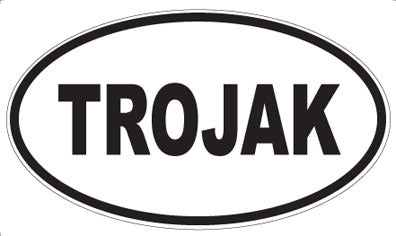 TROJAK - Oval Sticker