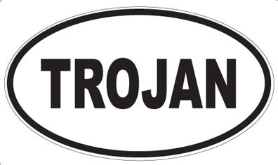 TROJAN - Oval Sticker
