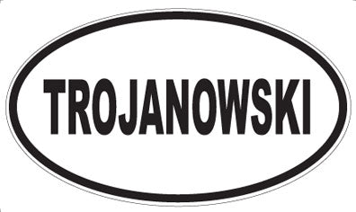 TROJANOWSKI - Oval Magnet