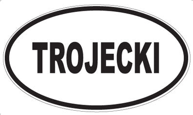 TROJECKI - Oval Sticker