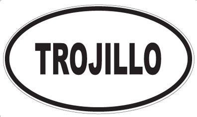 TROJILLO - Oval Magnet