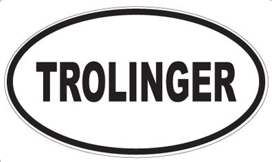 TROLINGER - Oval Sticker