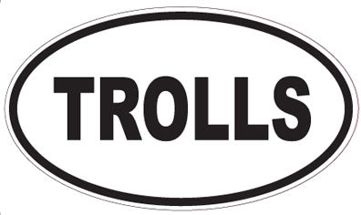 TROLLS - Oval Sticker