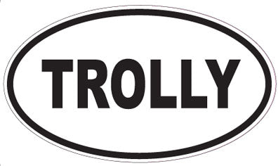 TROLLY - Oval Sticker