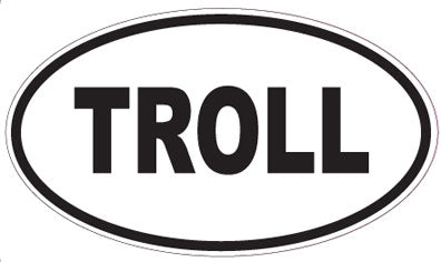 TROLL - Oval Magnet
