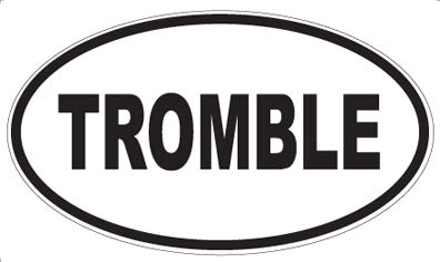 TROMBLE - Oval Magnet