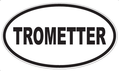 TROMETTER - Oval Sticker