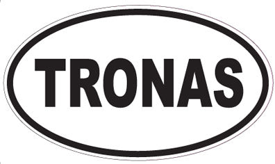TRONAS - Oval Sticker