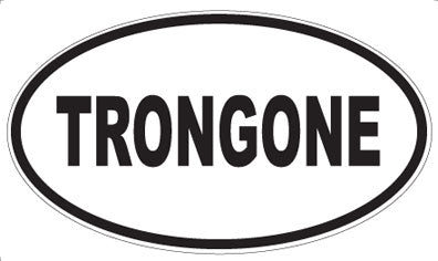 TRONGONE - Oval Sticker