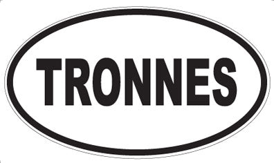 TRONNES - Oval Sticker