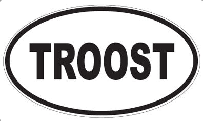 TROOST - Oval Sticker