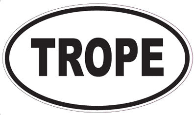 TROPE - Oval Sticker