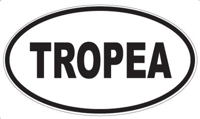 TROPEA - Oval Sticker