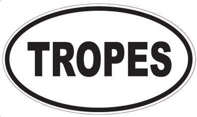 TROPES - Oval Sticker