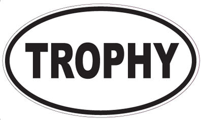 TROPHY - Oval Sticker