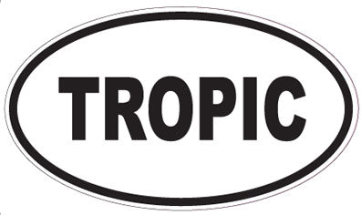 TROPIC - Oval Sticker