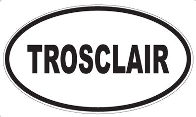 TROSCLAIR - Oval Magnet