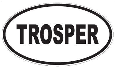 TROSPER - Oval Sticker