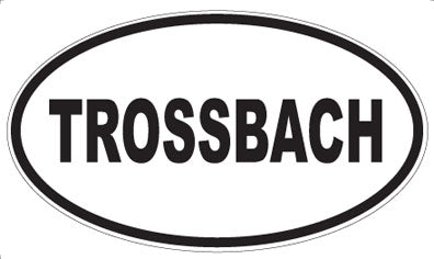 TROSSBACH - Oval Sticker