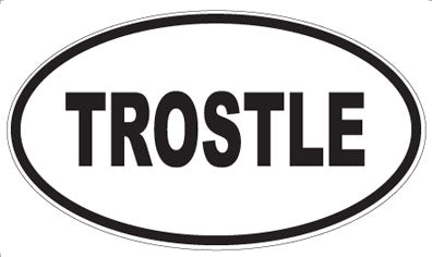 TROSTLE - Oval Sticker