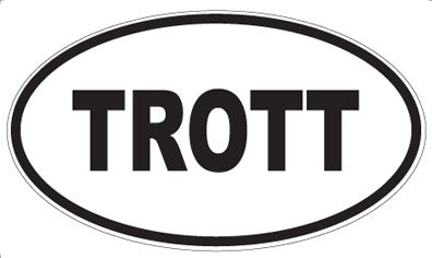 TROTT - Oval Sticker