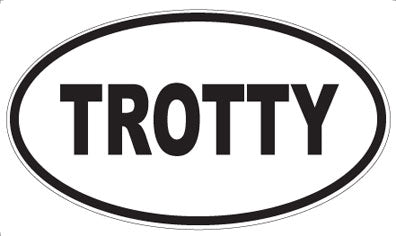 TROTTY - Oval Sticker