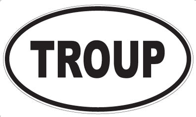 TROUP - Oval Sticker