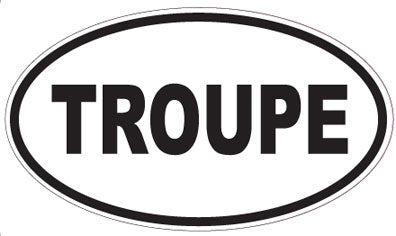 TROUPE - Oval Sticker