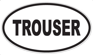 TROUSER - Oval Sticker