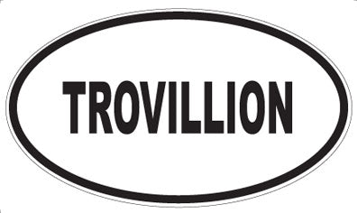 TROVILLION - Oval Sticker