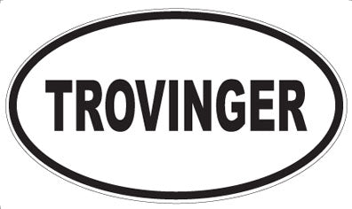 TROVINGER - Oval Sticker