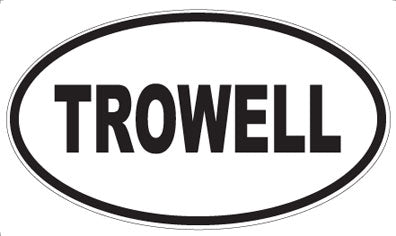 TROWELL - Oval Sticker