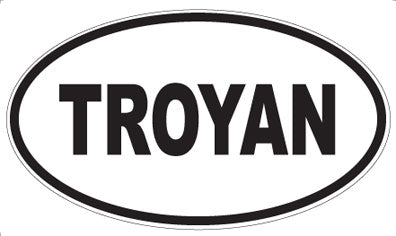 TROYAN - Oval Magnet