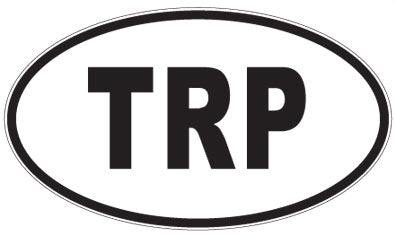 TRP - 3 Letter Initials Oval Magnet