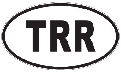 TRR - 3 Letter Initials Oval Magnet