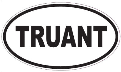 TRUANT - Oval Sticker