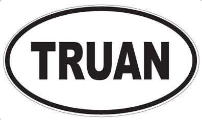 TRUAN - Oval Magnet