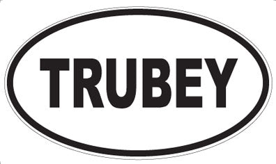 TRUBEY - Oval Sticker