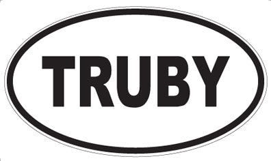 TRUBY - Oval Sticker