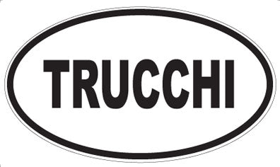 TRUCCHI - Oval Sticker