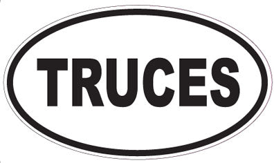 TRUCES - Oval Sticker