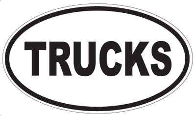 TRUCKS - Oval Sticker