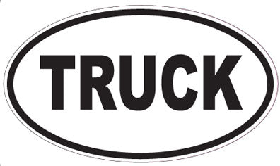 TRUCK - Oval Magnet
